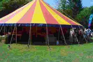 The big tent at Cwmdu Fete 2010