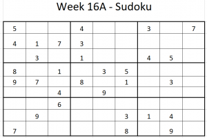 Week 16A Sudoku Solution