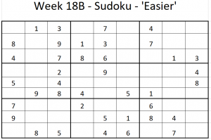 Week 18B Sudoku