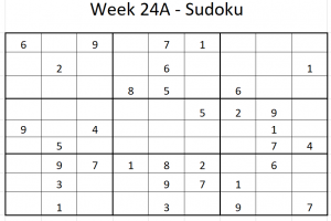 Week 24A Sudoku