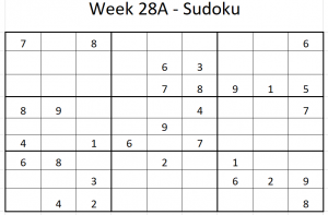 Week 28A Sudoku