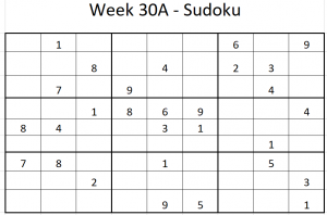 Week 30A Sudoku