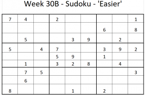 Week 30B Sudoku