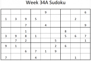 Week 34A Sudoku