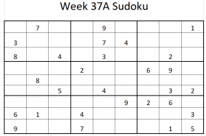 Week 37A Sudoku