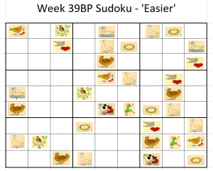 Week 39BP Sudoku Christmas Special