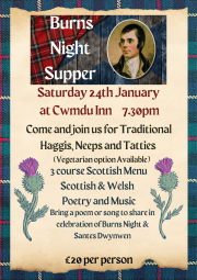 260124F Burns Night at Cwmdu Inn