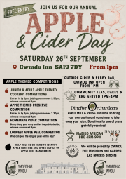 260926 Cwmdu Apple day 2026